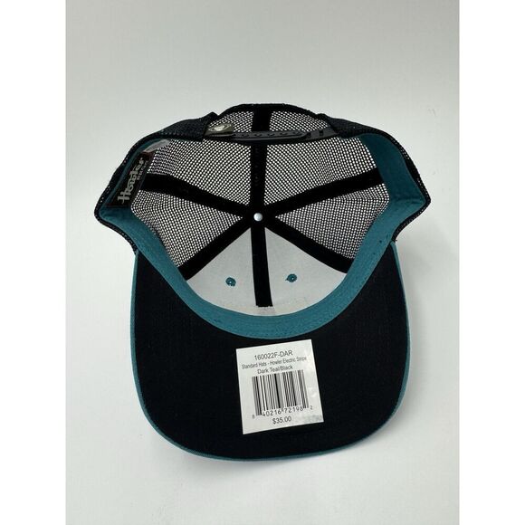 Howler Bros Hat Cap Snapback Trucker Electric Stripe Dark Teal Black NWT NEW - Picture 6 of 9